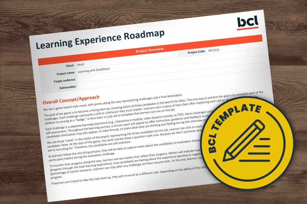 Learning experience plan